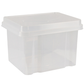 32 Litre File & Storage Box - Clear